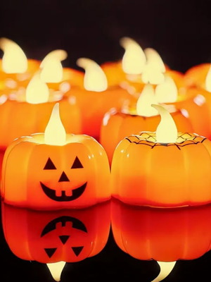LED Halloween Candles Set of 2