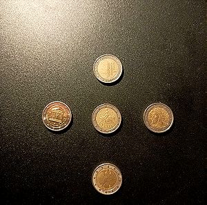 Συλλεκτικά κέρματα των 2 ευρώ.