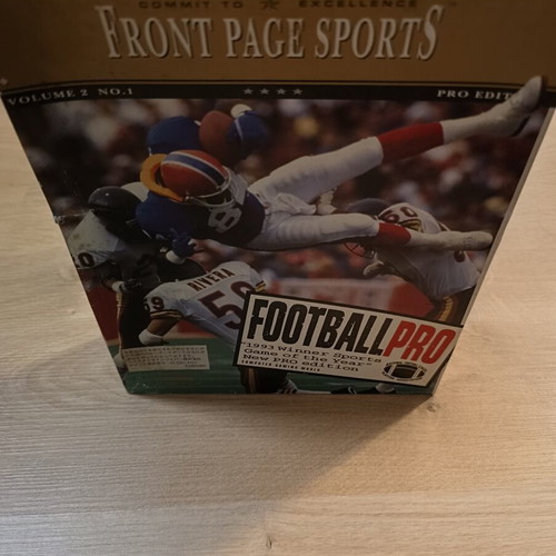 Front Page Sport Football Pro PC game used, big box edition