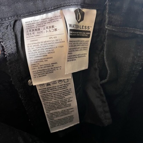 Levi's Skinny Jeans Black 2023 Like New, Worn Once