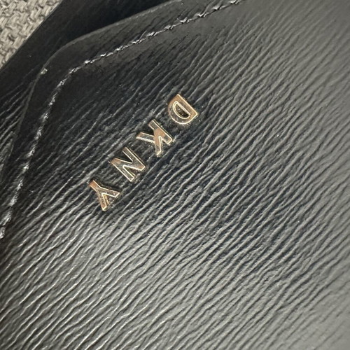 DKNY leather wallet-bag with strap