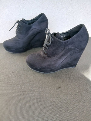 Axel μποτάκια αστραγάλου μεταχειρισμένα, πλατφόρμα, μέγεθος 38, μαύρα