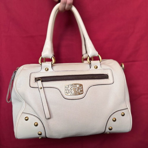 Tous leather cream tote bag like new, gold details