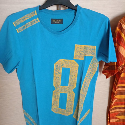 Men's blue t-shirts used, pack of 2, medium size