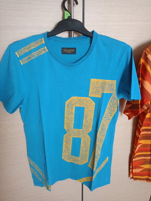 Men's blue t-shirts used, pack of 2, medium size