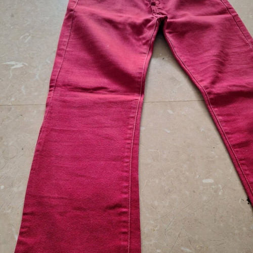 Women's red jeans like new, size L
