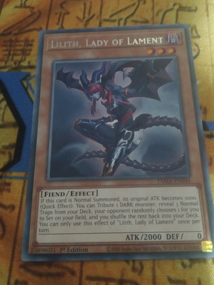 Lilith, Lady Of Lament Effect Monster Rare μεταχειρισμένη κάρτα Yu-Gi-Oh!