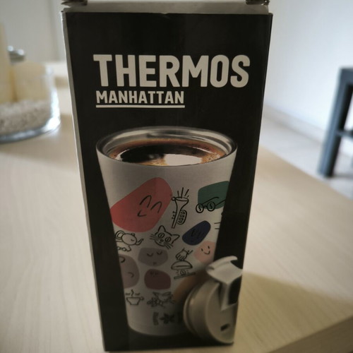 Coffee Island Manhattan Thermos 500ml new, colorful stainless steel