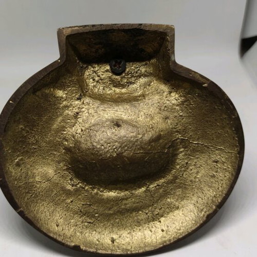 Bronze Egyptian ashtray used with pharaoh profile