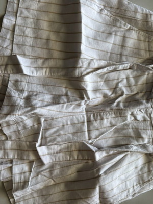 Summer shorts like new, white and beige