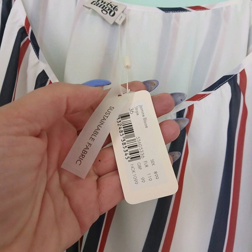 Twist & Tango striped blouse new, size M, polyester