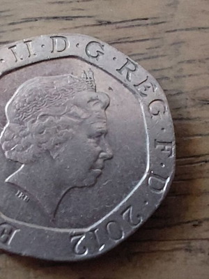 Νόμισμα 20 Pence 2012, Ελισάβετ Β΄ 4ο πορτρέτο, Βασιλική Ασπίδα ΗΒ
