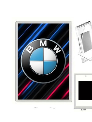 BMW μαγνητάκι ψυγείου με διάφανη ακρυλική κορνίζα φωτογραφιών