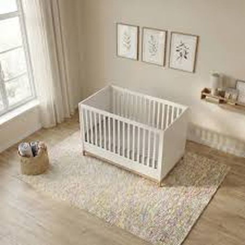 Casababy Zoom convertible baby cot and bed 70×140 with Greco Strom Thalis mattress and waterproof cover like new