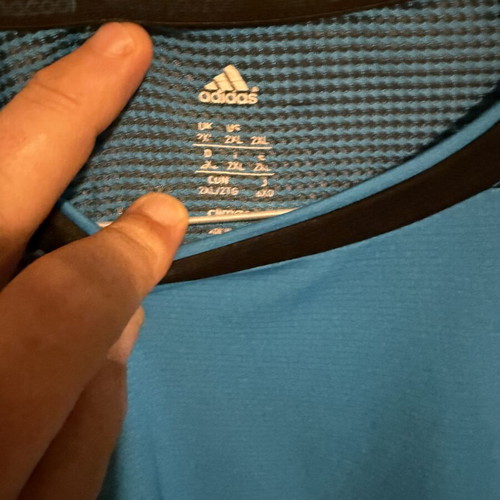 Adidas sports shirt used, blue, size XL