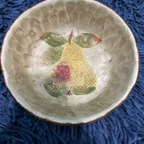 Set of three handmade bowls with painting like new