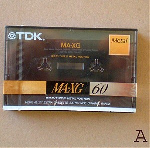 TDK MA-XG60 | Κασέτα ήχου τύπου μετάλλου, σφραγισμένη [2 τεμάχια]