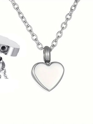 Heart Pendant Necklace with Hidden Compartment new
