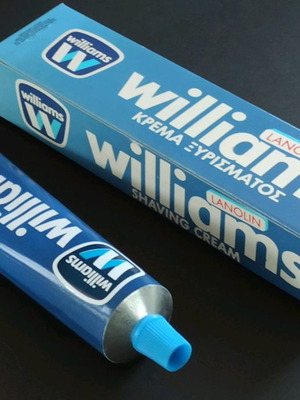 Κρέμα ξυρίσματος Williams σαν καινούργιο, vintage άρωμα, 90 γρ.