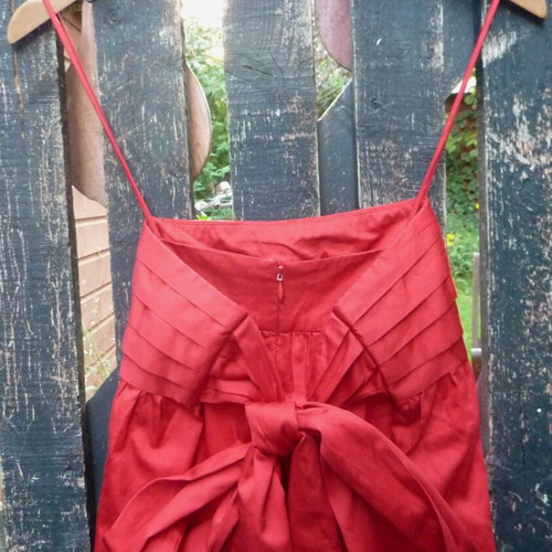 French Connection cocktail party dress used, red, size M