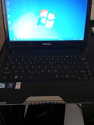 Toshiba Satellite T110 laptop used, Intel Pentium, 4GB RAM, 320GB HDD