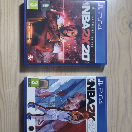 NBA 2k20 and NBA 2k22 PS4 games
