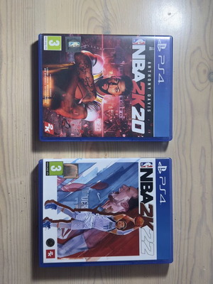 NBA 2k20 and NBA 2k22 PS4 games