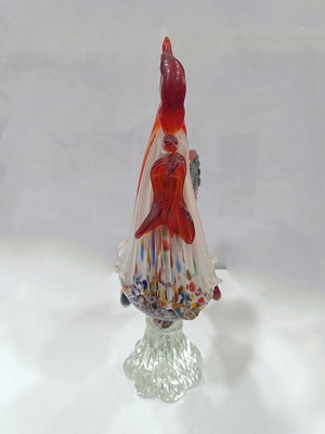 Vintage Μουράνο Κόκορας μεταχειρισμένος με πανέμορφα χρώματα