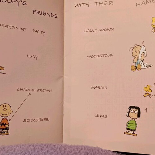 Peanuts Snoopy Activity Book Singapore Airlines collectible like new
