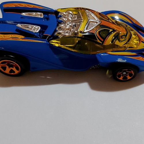Hot Wheels Swoopy Do 2003 blue with flames, like new