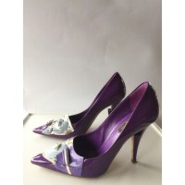 LOUIS VUITTON PURPLE RIVIERA PUMPS SIZE IT 38