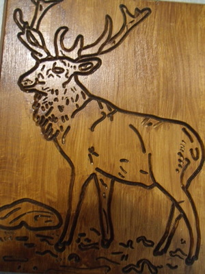 Старо дървено пано с резбовани орнаменти употребявано, 31x24,5 см