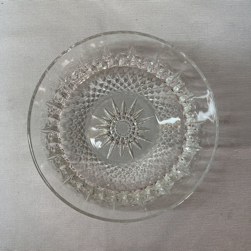 Vintage Arcoroc France Diamant Glass Bowl 20cm like new