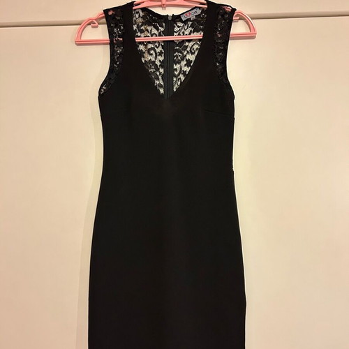 Black dress with lace like new, size S/M