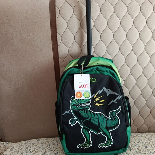 Polo Junior Frenzi Dinosaur School Trolley Bag new