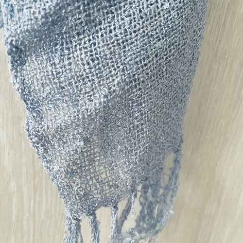 Blue scarf pashmina like new, worn few times