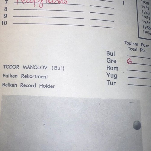 Balkan Games Athletics Book 1972 used, rare sports collectible