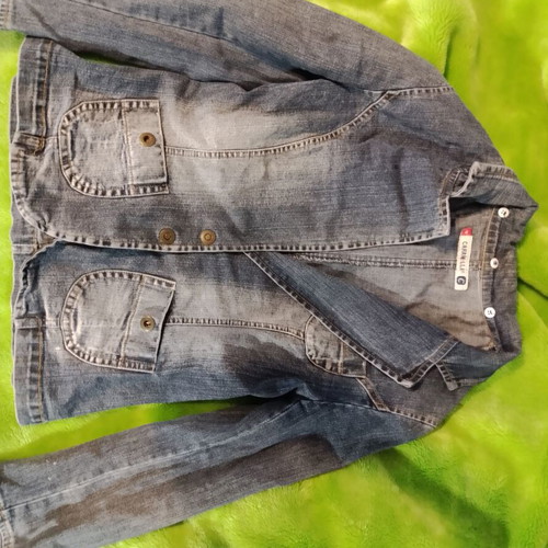 Caramella women's denim jacket like new, very elastic and comfortable