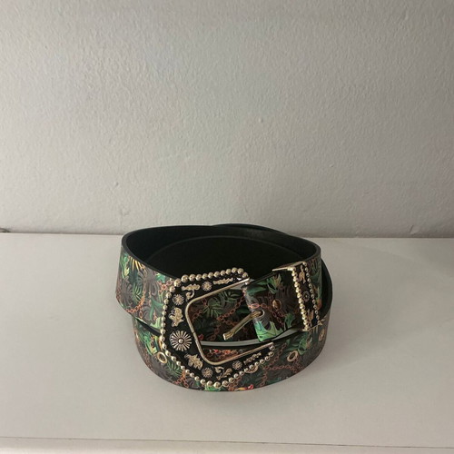 Belt with Parrot Pattern new, multicolored, size 115
