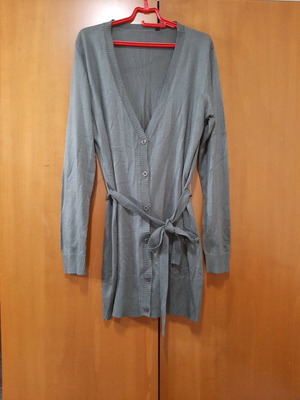 Ζακέτα γυναικεία μεταχειρισμένη, γκρι, XL, λεπτό μάλλινο