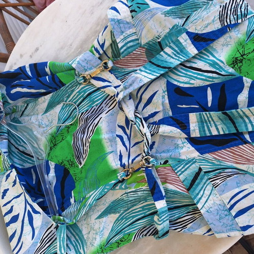 Ellen Tracy summer dress XL used like new, floral blue and green