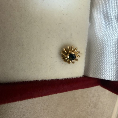 Gold earrings 14 carat, stamped 585