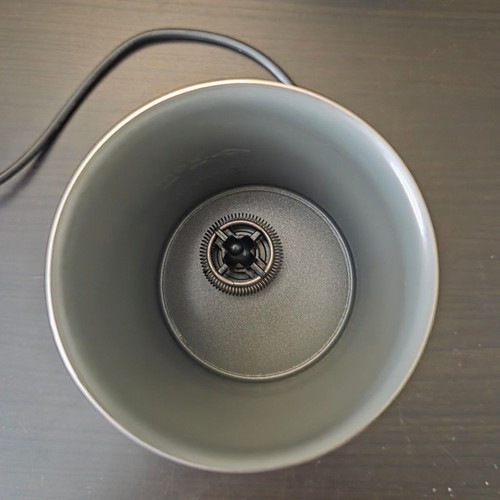 Nespresso Aeroccino 3 milk frother used with cracked lid