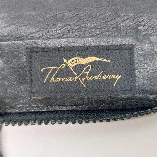 Портфейл Thomas Burberry черен кожен като ново