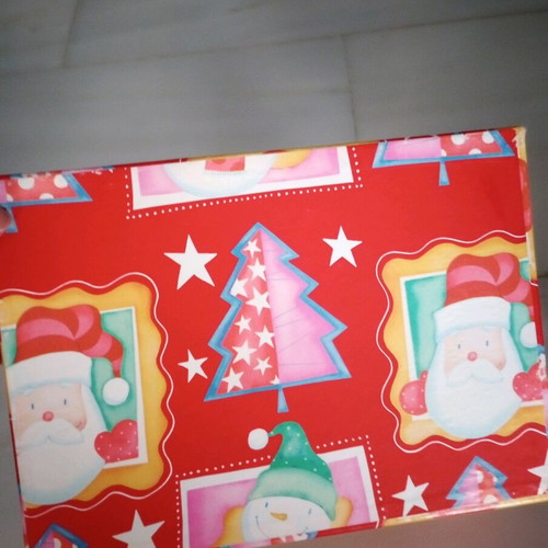 Christmas box new made of pressed cardboard