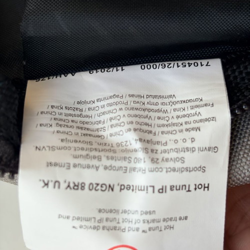 Travel backpack with compartments like new, gray