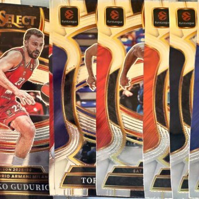 Panini Euroleague Select contenders basketball cards, autograph