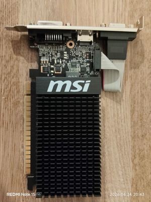Κάρτα γραφικών MSI GeForce GT 710 1GB DDR3 μεταχειρισμένη, low profile, αθόρυβη