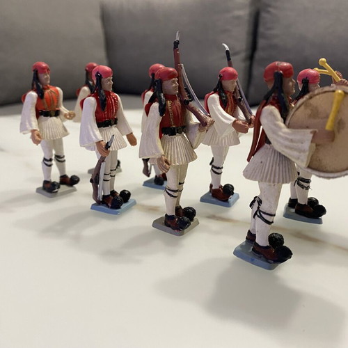 Athina Pal Evzones military figurines used