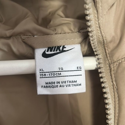 Nike long beige kids' jacket, ages 8-10, unisex